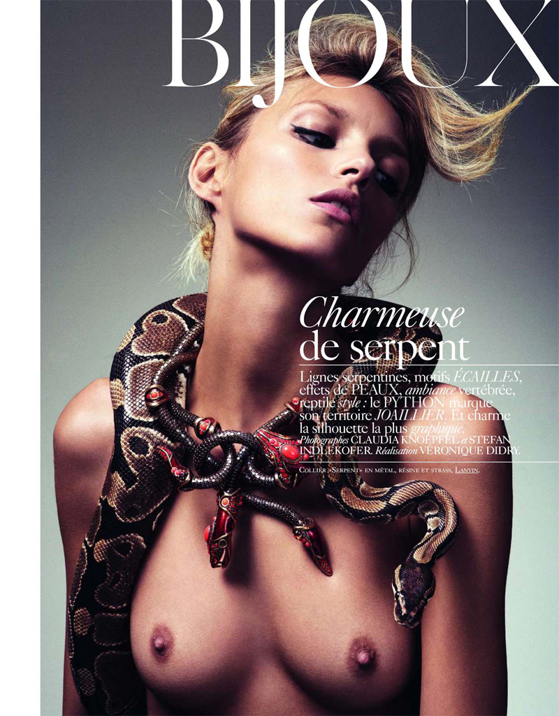 anjarubikforvogueparis1 Vogue Paris Feb 2010 | Anja Rubik by Knoepfel & Indlekofer