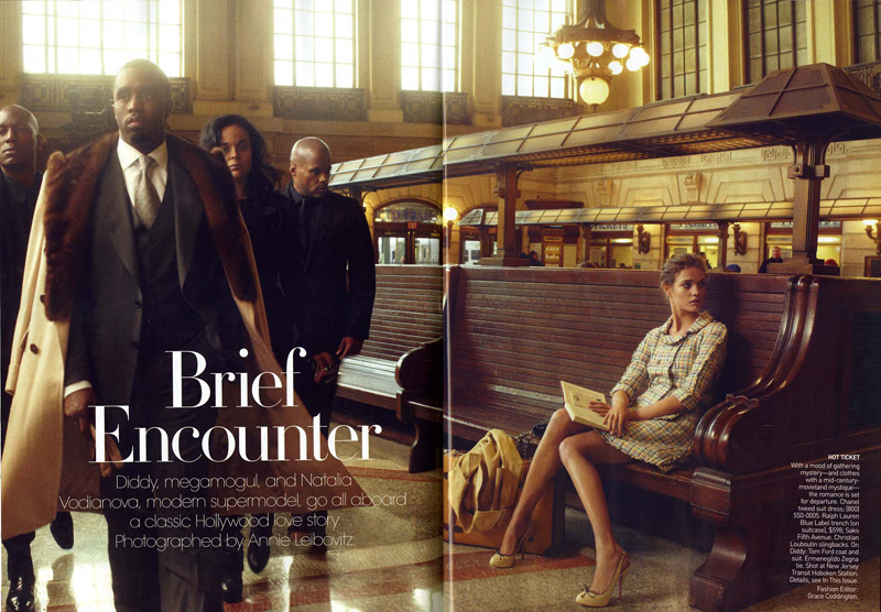 Vogue US | Natalia Vodianova & Diddy by Annie Leibovitz nataliavodianovaforvogueus1 Vogue US | Natalia Vodianova & Diddy by Annie Leibovitz