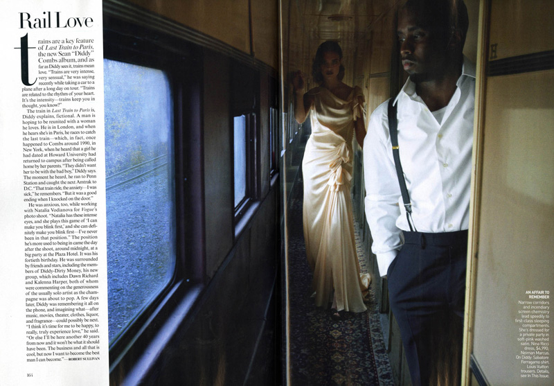 Vogue US | Natalia Vodianova & Diddy by Annie Leibovitz nataliavodianovaforvogueus2 Vogue US | Natalia Vodianova & Diddy by Annie Leibovitz