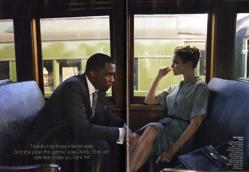 Vogue US | Natalia Vodianova & Diddy by Annie Leibovitz nataliavodianovaforvogueus7 Vogue US | Natalia Vodianova & Diddy by Annie Leibovitz