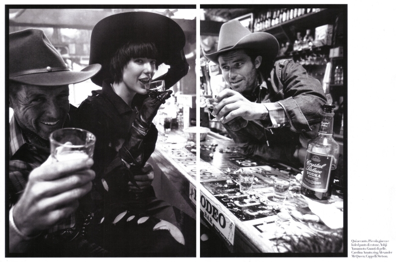 womenmeisel16 Three Women | Agyness, Daphne & Jamie by Steven Meisel for Vogue Italia March 2010