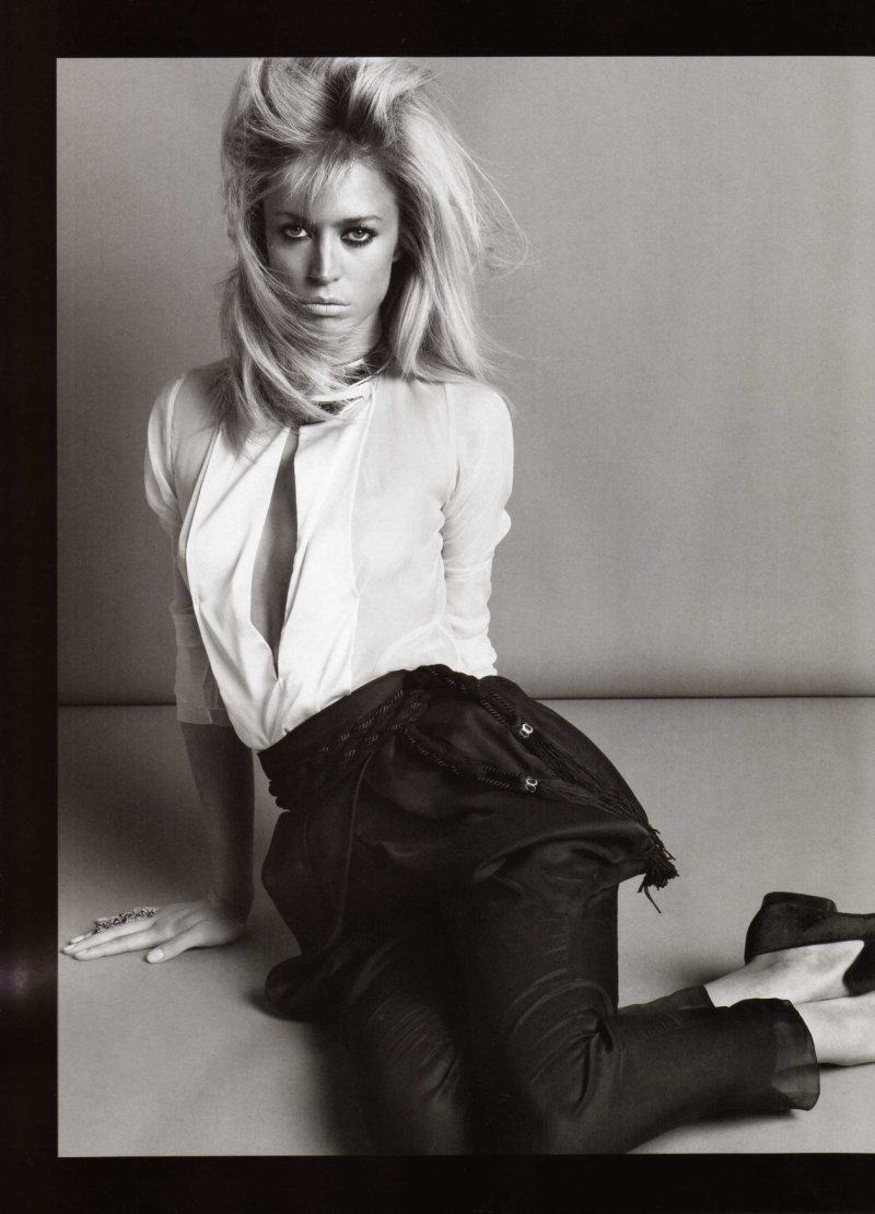 raquel zimmermann22 Raquel Zimmermann by Inez & Vinoodh in Mistress in Monochrome | <em>Vogue Nippon</em> May 2010