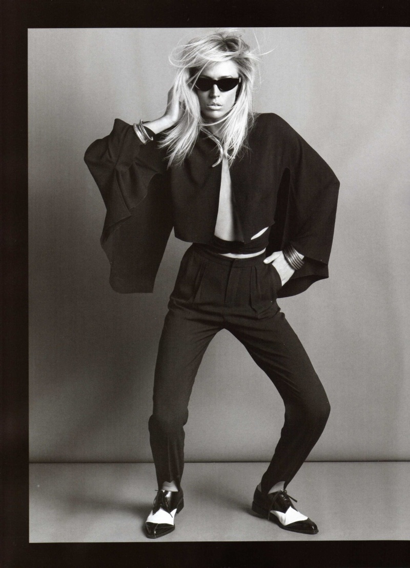 raquel zimmermann26 Raquel Zimmermann by Inez & Vinoodh in Mistress in Monochrome | <em>Vogue Nippon</em> May 2010