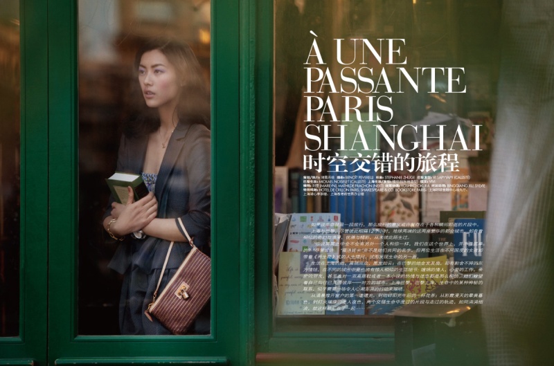 liu mathilde1 Liu Wen & Mathilde Frachon by Benoit Peverelli | <em>Elle China</em> May 2010