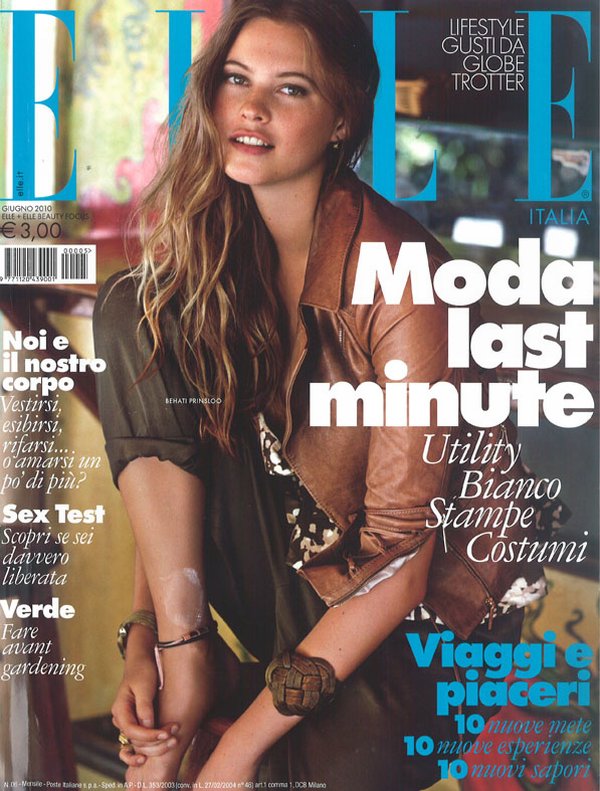 behati prinsloo1 Behati Prinsloo for <em>Elle Italia</em> June 2010 by Matt Jones