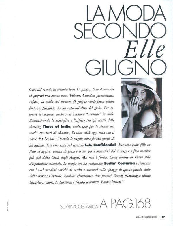 behati prinsloo2 Behati Prinsloo for <em>Elle Italia</em> June 2010 by Matt Jones