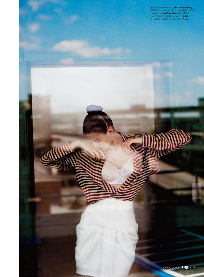 serge leblon7 Yulia Kharlapanova by Serge Leblon for <em>Elle US</em> June 2010