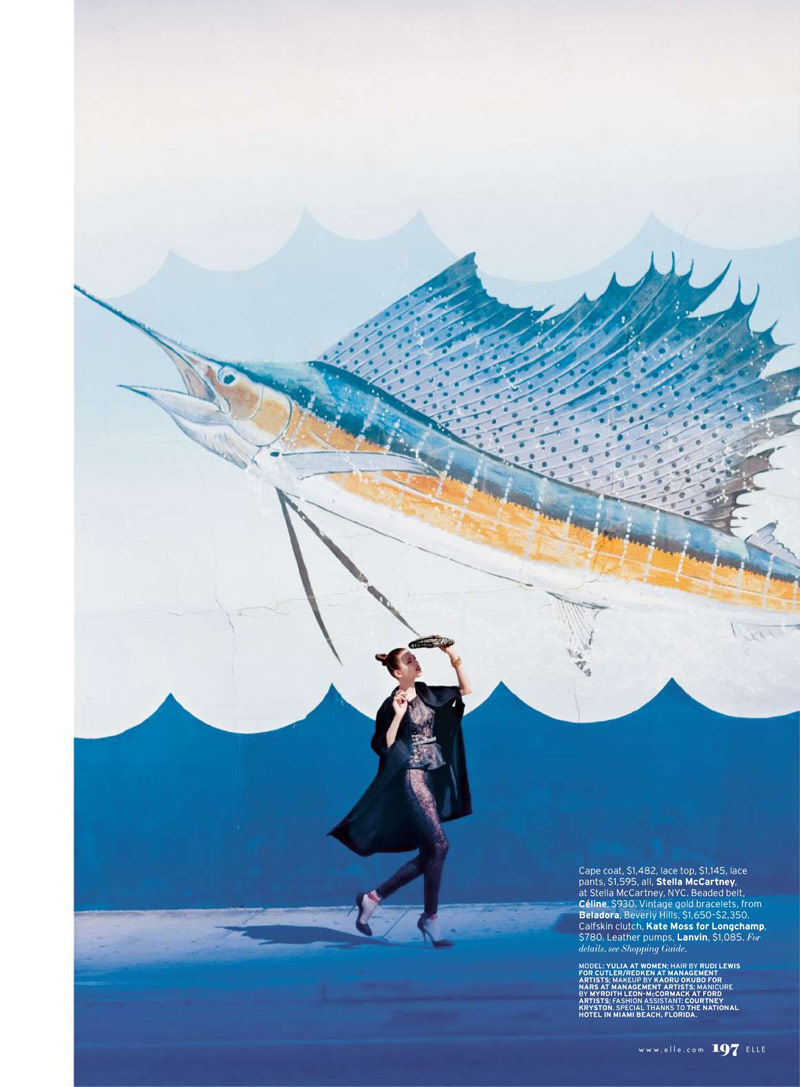 serge leblon9 Yulia Kharlapanova by Serge Leblon for <em>Elle US</em> June 2010