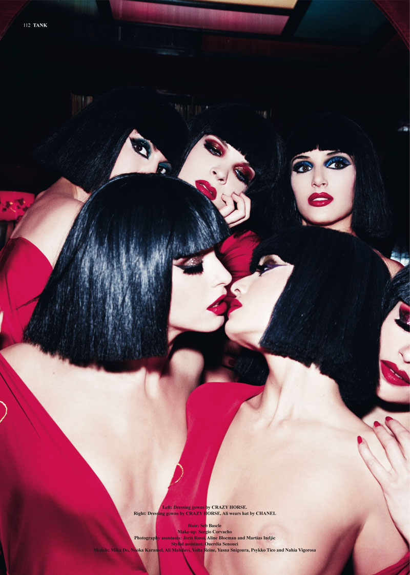 ellen von unwerth12 Ali Mahdavi & The Girls of Crazy Horse by Ellen von Unwerth for <em>Tank</em> Summer 2010