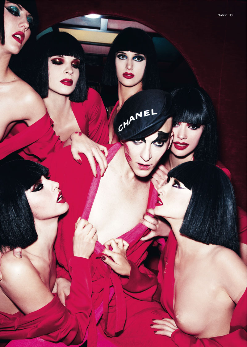 ellen von unwerth13 Ali Mahdavi & The Girls of Crazy Horse by Ellen von Unwerth for <em>Tank</em> Summer 2010