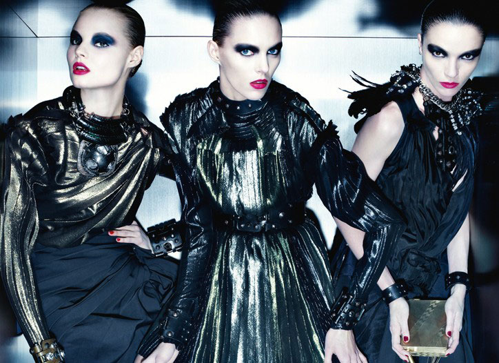 lanvin2 Lanvin Fall 2010 Campaign Preview | Mariacarla, Anja & Magdalena by Steven Meisel