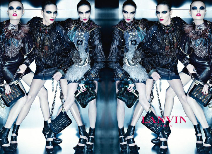 lanvin3 Lanvin Fall 2010 Campaign Preview | Mariacarla, Anja & Magdalena by Steven Meisel