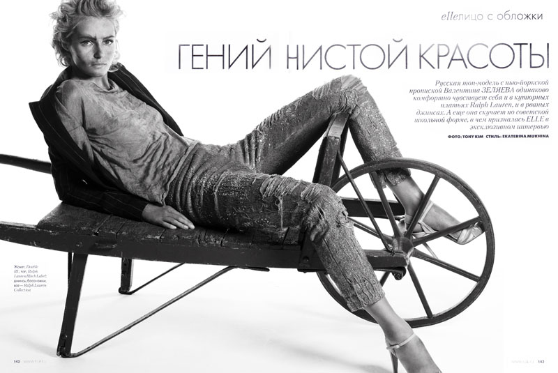tony kim2 Valentina Zelyaeva by Tony Kim for <em>Elle Russia</em> July 2010