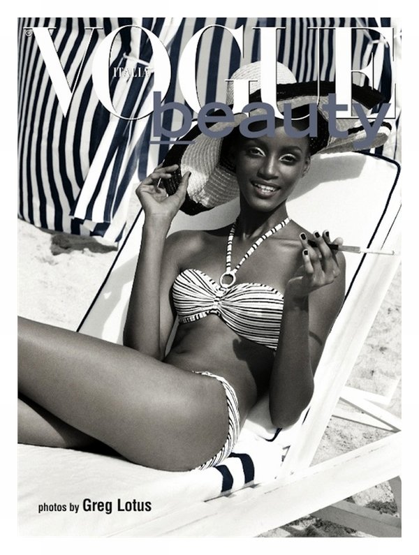 voguebeauty1 Sedene Blake & Ayan Elmi by Greg Lotus for <em>Vogue Italia</em> June 2010