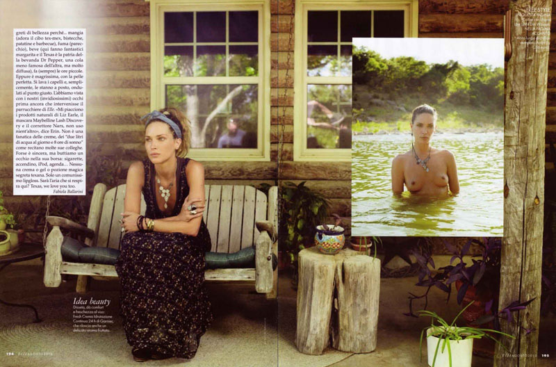 erin wasson27 Erin Wasson for <em>Elle Italia</em> August 2010 by David Mushegain