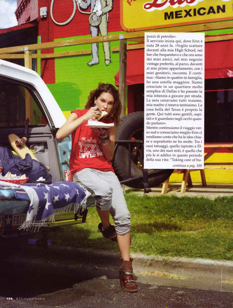 erin wasson9 Erin Wasson for <em>Elle Italia</em> August 2010 by David Mushegain