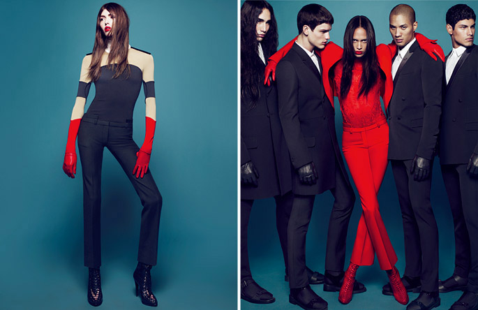 givenchycampaign1 Givenchy Fall 2010 Campaign | Mariacarla Boscono, Catherine McNeil, Malgosia Bela & Joan Smalls by Mert & Marcus