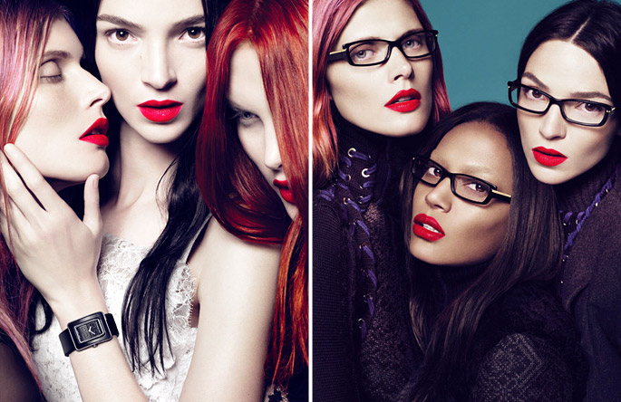 givenchycampaign6 Givenchy Fall 2010 Campaign | Mariacarla Boscono, Catherine McNeil, Malgosia Bela & Joan Smalls by Mert & Marcus