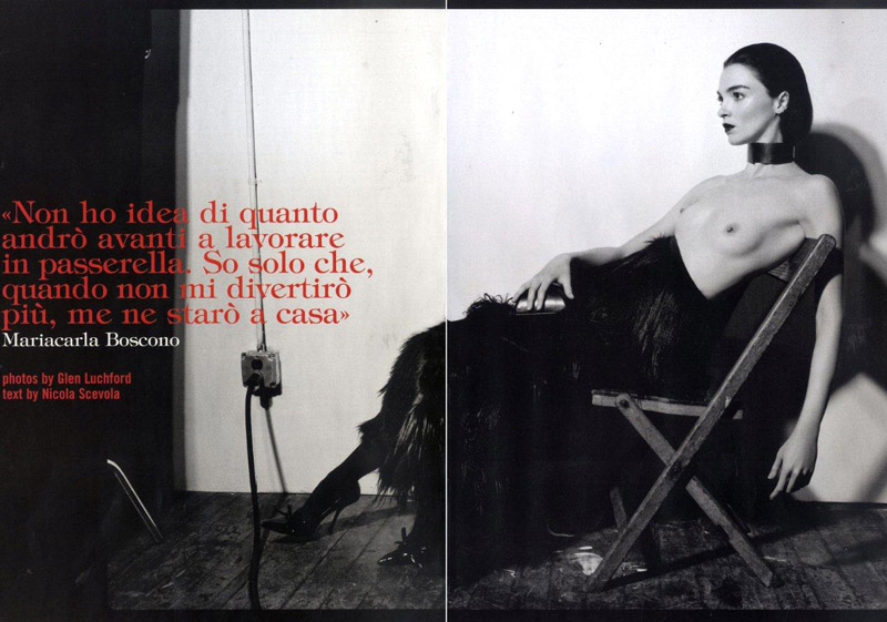 mariacarla boscono10 Mariacarla Boscono by Glen Luchford for <em>Vogue Italia</em> July 2010
