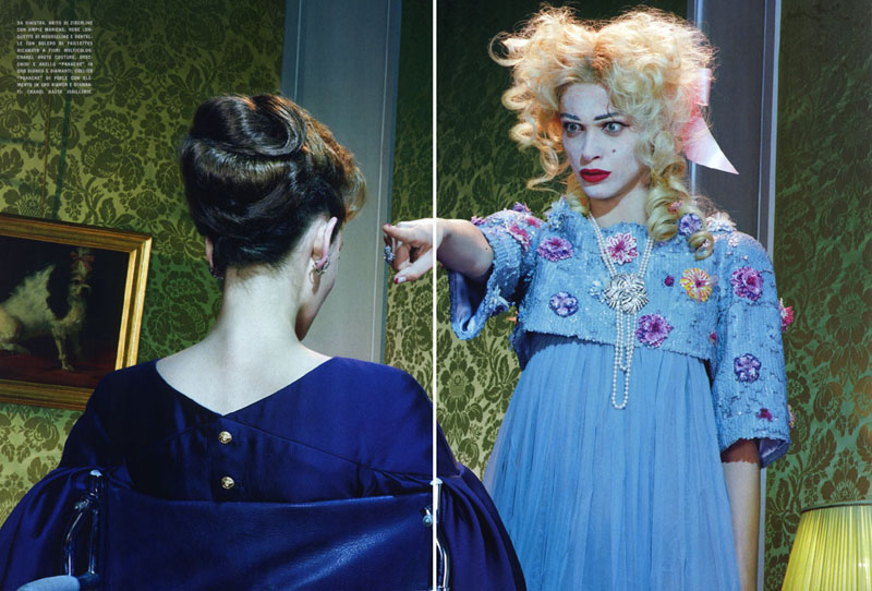 elisa sednaoui13 Elisa Sednaoui by Miles Aldridge for <em>Vogue Italia</em> September 2010