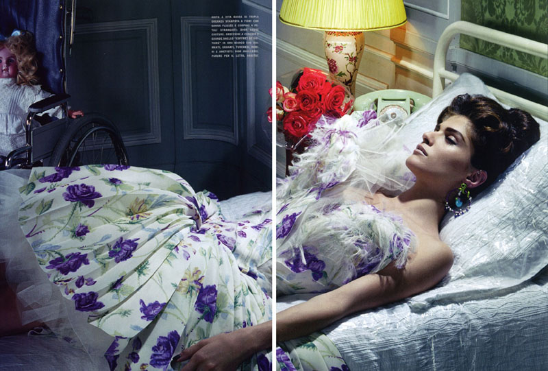 elisa sednaoui4 Elisa Sednaoui by Miles Aldridge for <em>Vogue Italia</em> September 2010