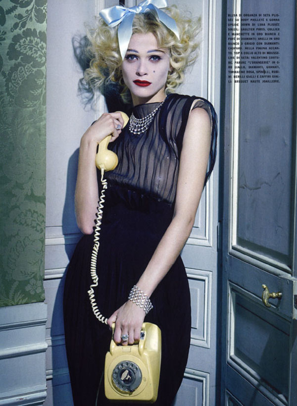 elisa sednaoui8 Elisa Sednaoui by Miles Aldridge for <em>Vogue Italia</em> September 2010