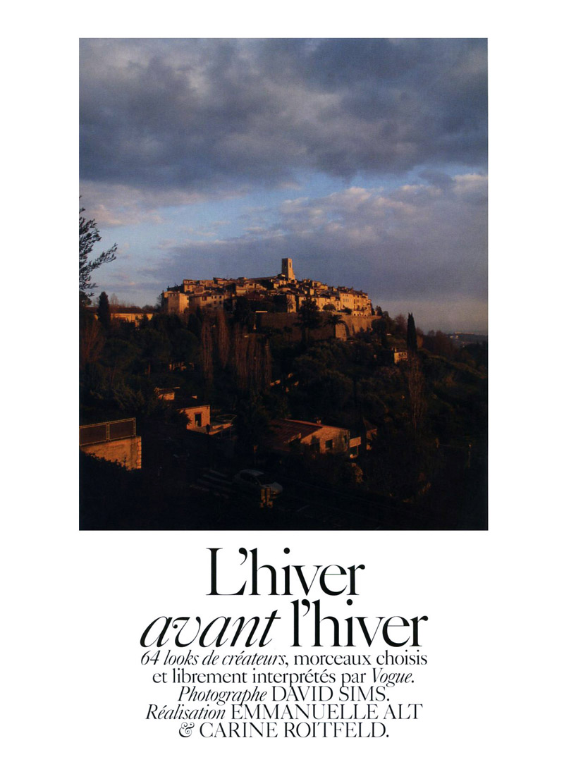 Lhiver Avant Lhiver by David Sims for <em>Vogue Paris</em> August 2010 simscollections1 Lhiver Avant Lhiver by David Sims for <em>Vogue Paris</em> August 2010