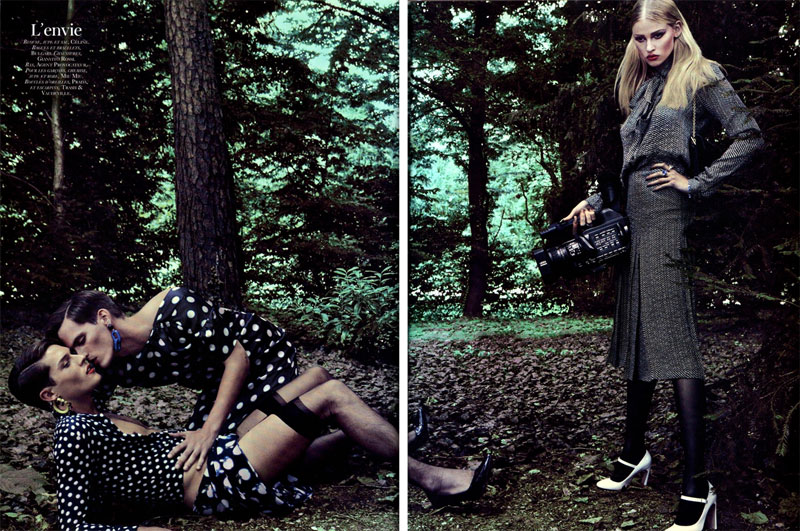 lara vogue6 Lara Stone for <em>Vogue Paris</em> October 2010 by Steven Klein