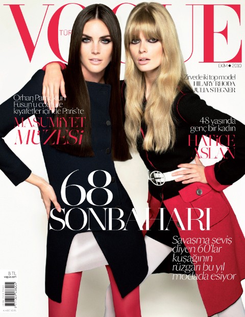 <em>Vogue Turkey</em> October 2010 Cover | Hilary Rhoda & Julia Stegner by Cuneyt Akeroglu voguetr1 <em>Vogue Turkey</em> October 2010 Cover | Hilary Rhoda & Julia Stegner by Cuneyt Akeroglu