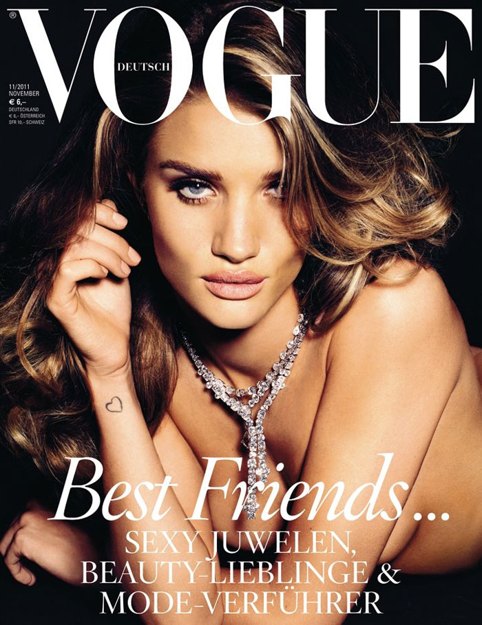 rosiecover1 Rosie Huntington Whitely Covers <em>Vogue Germany</em> November 2011 by Alexi Lubomirski