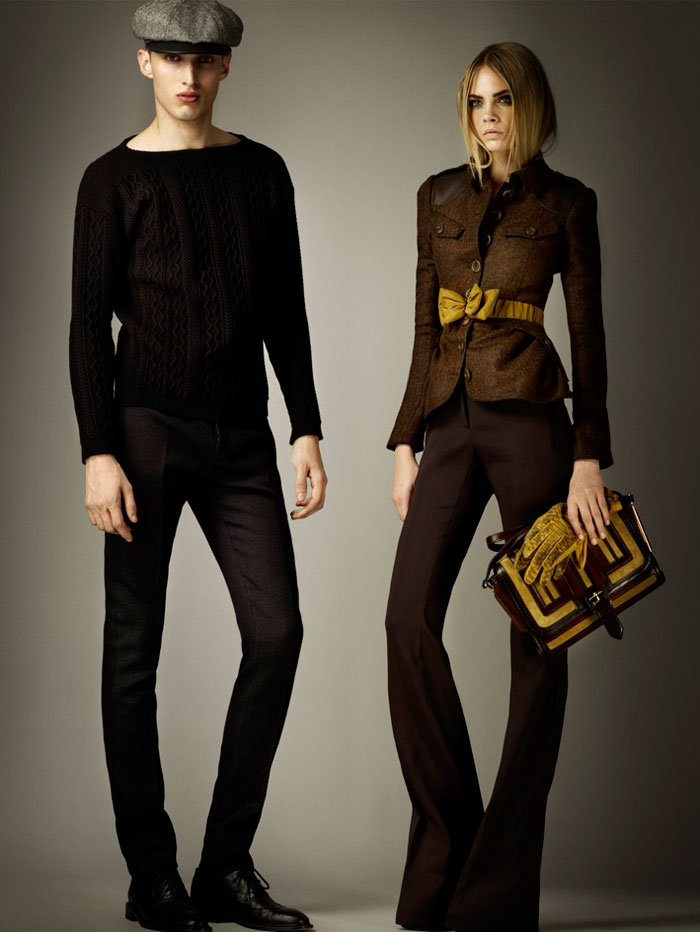 burberry prefall2 Cara Delevingne for Burberry Pre Fall 2012 Collection