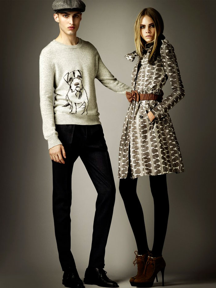 burberry prefall9 Cara Delevingne for Burberry Pre Fall 2012 Collection
