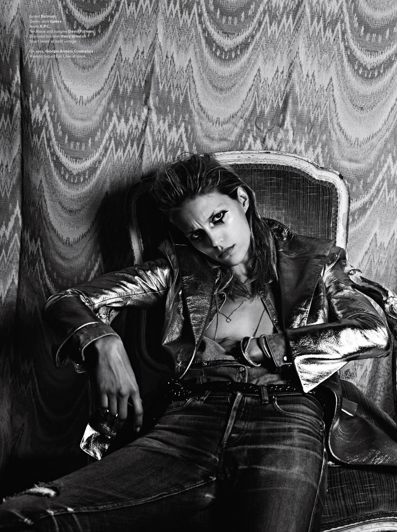 anja rubik4 Anja Rubik by Hedi Slimane for <em>V</em> #72