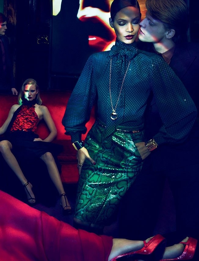 guccicampaign10 Gucci Fall 2011 Campaign | Abbey Lee Kershaw, Joan Smalls, Emily Baker & Sigrid Agren by Mert & Marcus