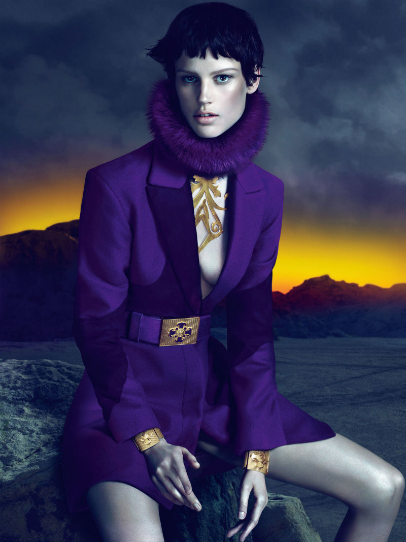 versacecampaign2 Versace Fall 2011 Campaign |  Saskia de Brauw by Mert & Marcus