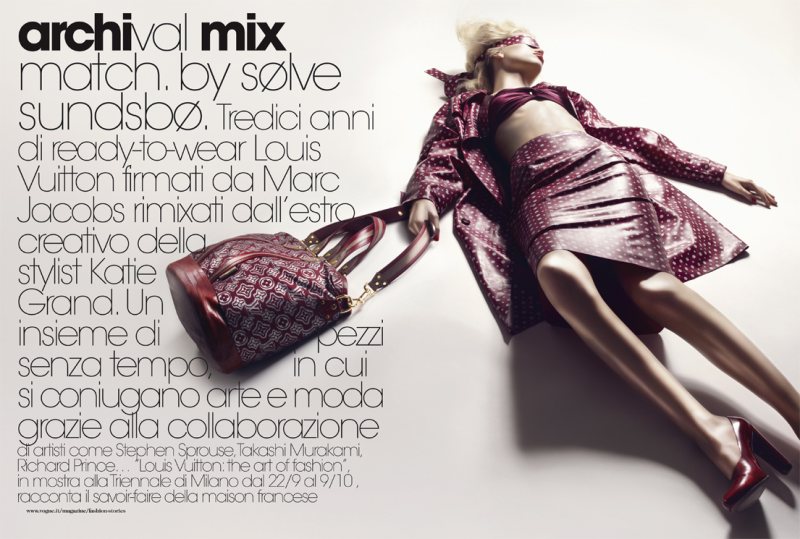 daphne1 Daphne Groeneveld in Louis Vuitton by Sølve Sundsbø for <em>Vogue Italia</em> September 2011