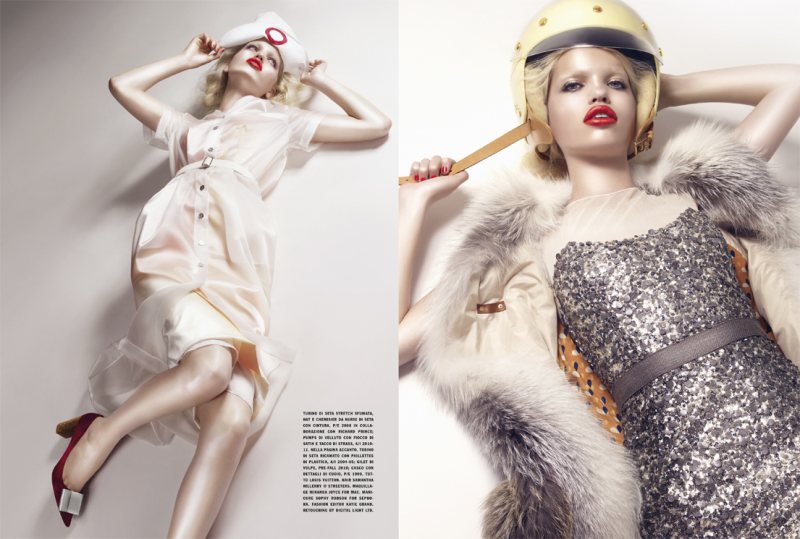 daphne3 Daphne Groeneveld in Louis Vuitton by Sølve Sundsbø for <em>Vogue Italia</em> September 2011