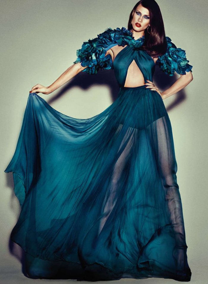 aymeline valade5 Aymeline Valade in Gucci for <em>Harpers Bazaar Spain</em> October 2011