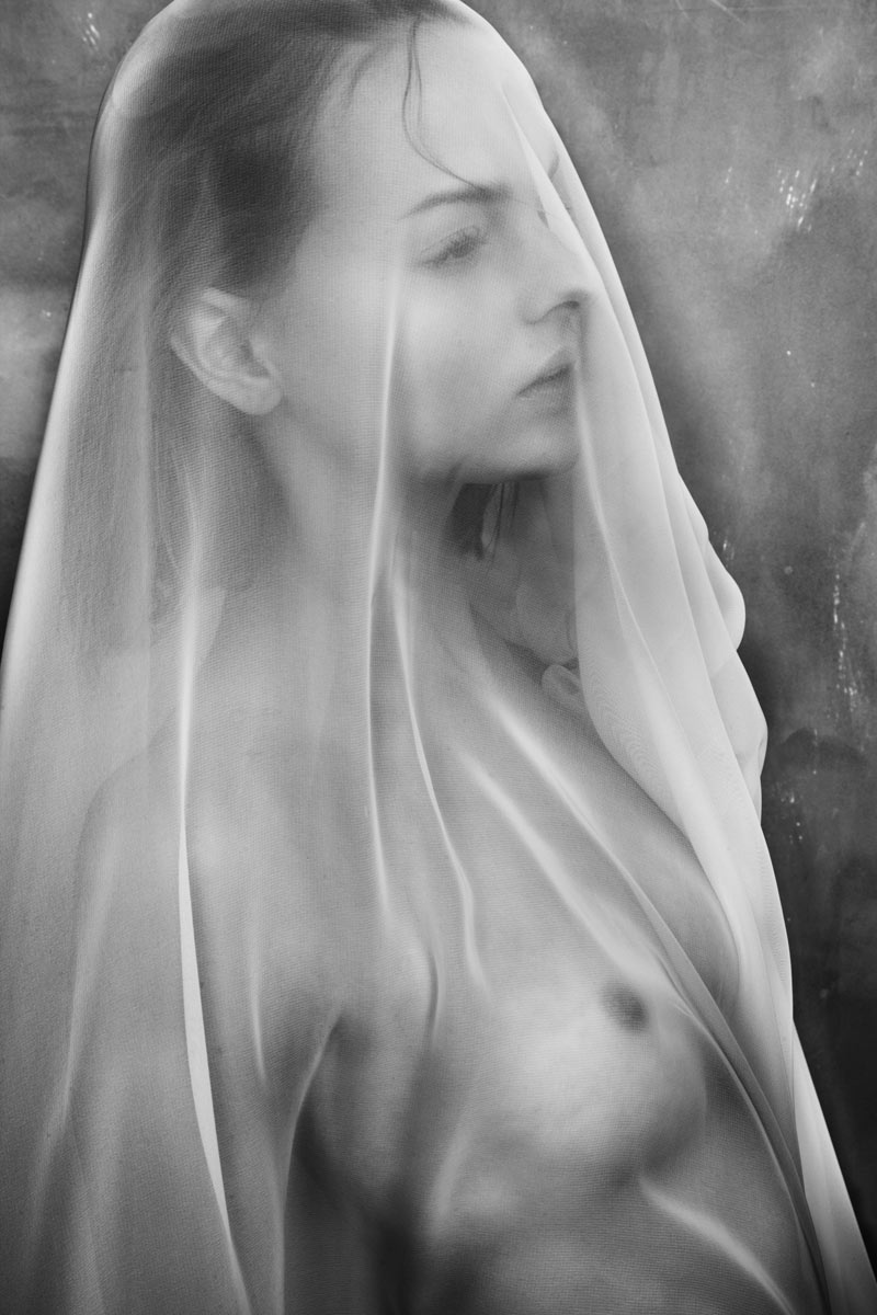 setting wearing sheer material ...