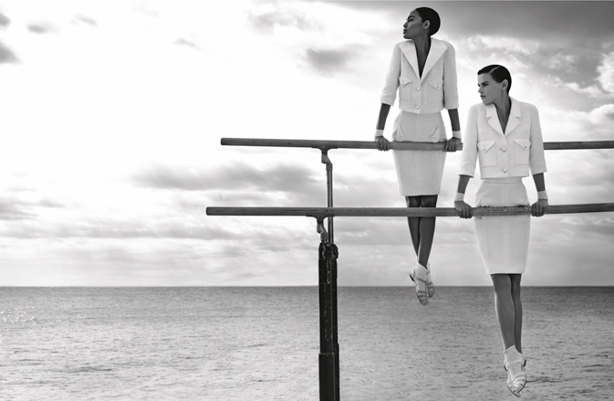 Saskia de Brauw & Joan Smalls for Chanel Spring 2012 Campaign by Karl Lagerfeld chanel10 Saskia de Brauw & Joan Smalls for Chanel Spring 2012 Campaign by Karl Lagerfeld