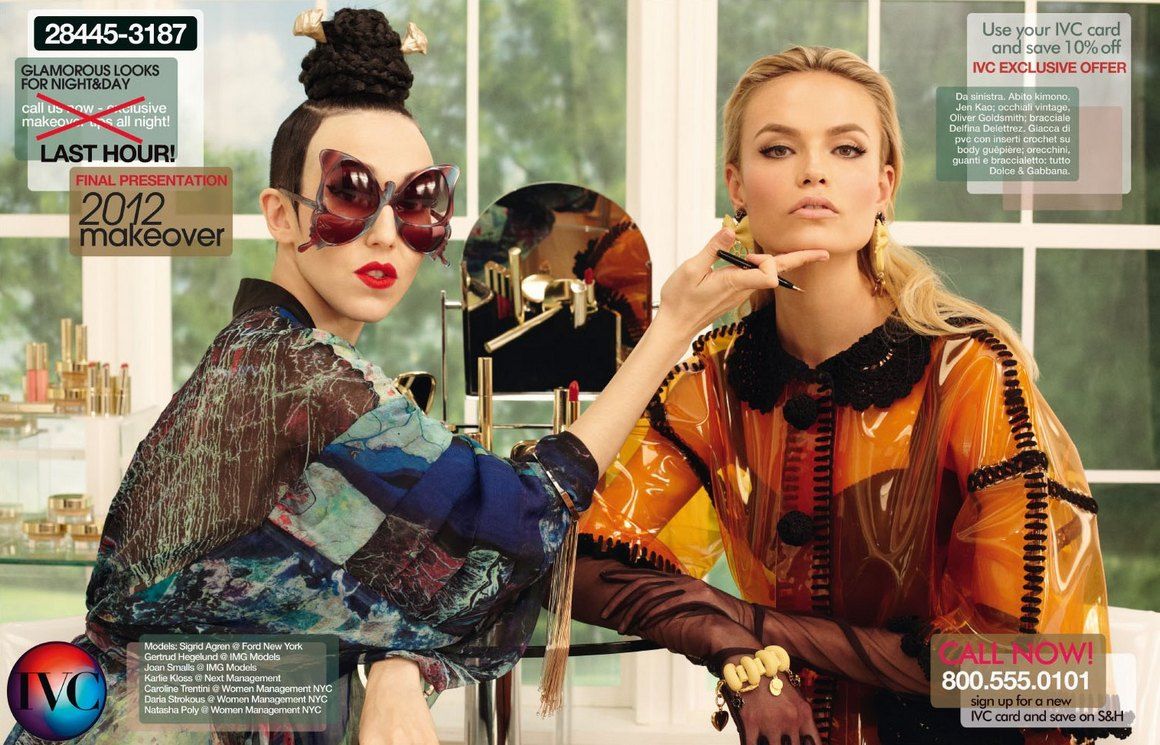 collections16 Karlie Kloss, Natasha Poly, Sigrid Agren, Joan Smalls, Caroline Trentini, Daria Strokous & Gertrud Hegelund by Steven Meisel for <em>Vogue Italia</em> January 2012
