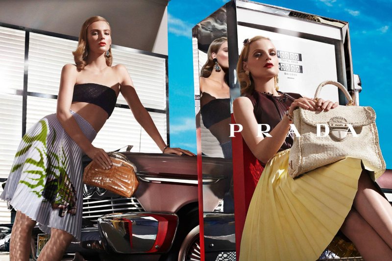prada4 Natasha Poly, Guinevere van Seenus, Elise Crombez, Meghan Collison, Katryn Kruger & Ymre Stiekema for Prada Spring 2012 Campaign by Steven Meisel