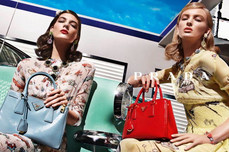 prada7 Natasha Poly, Guinevere van Seenus, Elise Crombez, Meghan Collison, Katryn Kruger & Ymre Stiekema for Prada Spring 2012 Campaign by Steven Meisel