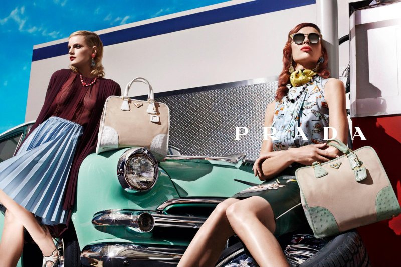 prada8 Natasha Poly, Guinevere van Seenus, Elise Crombez, Meghan Collison, Katryn Kruger & Ymre Stiekema for Prada Spring 2012 Campaign by Steven Meisel
