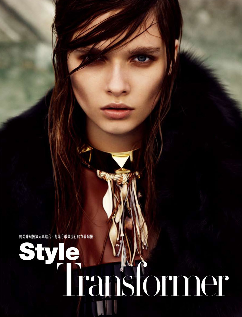 beegee1 Beegee Margenyte by Tina Luther for <em>Harpers Bazaar Hong Kong</em> February 2012