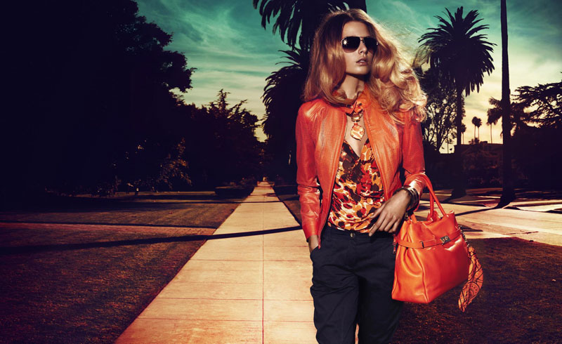 ls4 Hana Soukupova for Luisa Spagnoli Spring 2012 Campaign by Michelangelo