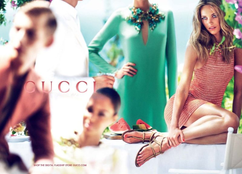 gucci2 Guccis Resort 2013 Campaign Stars Karmen Pedaru and Joan Smalls by Mert & Marcus