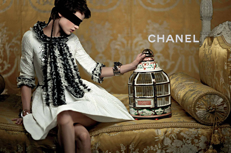 chanel4 Saskia de Brauw and Cara Delevingne Are Golden for Chanels Cruise 2013 Campaign by Karl Lagerfeld