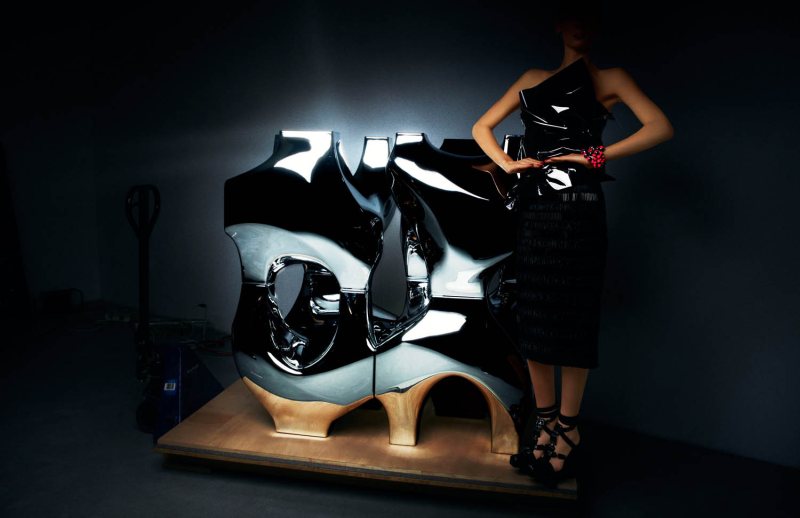 dior12 Joan Smalls by Daniel Sannwald in Dior for POP S/S 2012