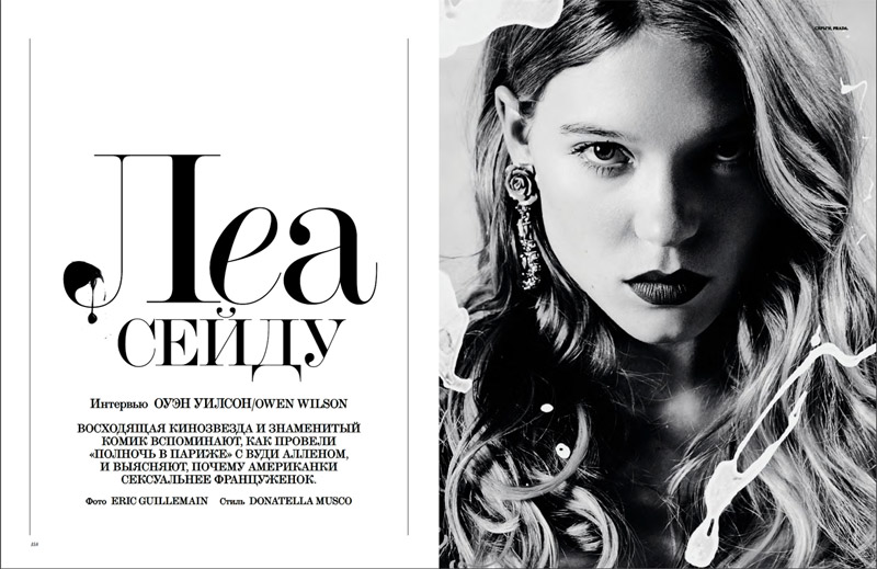 lea seydoux L a Seydoux by Eric Guillemain for Interview Russia March 2012